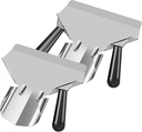 2Pcs Fry Scoop with Handle Stainless Steel Scooper Efficient Fry Scoop Dishwasher Safe Kit for Chips Fried Snacks