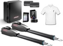 Liftmaster Dual Gate Opener Kit – Electric Swing Gate Opener w/ 2 Remotes, Battery Backup, Receiver, Photocell, Object Sensor and SMFE Installer Shirt - LA400PKGUL Electric Driveway Gate Opener