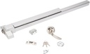 Door Push Bar Panic Exit Device with Exterior Lever, 39" Steel Emergency Exit Door Push Bar Panic Bars with External Handle Lock, Exit Device Parts Door Hardware
