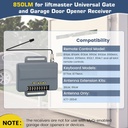 for liftmaster 850LM Universal Gate and Garage Door Opener Receiver, Compatible with Most Gate and Commercial Door Operators, 3-Channel Design is Suitable for Gated Communities and Commercial Sites