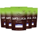 Santa Lucia Coffee Café Crema Espresso Roast Coffee - Specialty Volcanic Nicaraguan Espresso Roast - Farm-Direct, Low-Acid - Dense Golden Crema - 91-Point, Small-Batch - Ground - 16oz (Pack of 5)