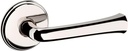 Baldwin 5112.Pass 5112 Passage Door Lever Set with 5075 Rose from The Estate Collection - Lifetime Polished Nickel
