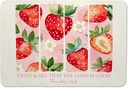 Strawberry Christian Dish Drying Mat, Bible Verse Gifts Coffee Bar Mat for Countertops, Pink Cute Strawberry Absorbent Dish Drying Mats for Kitchen Counter Coffee Maker, 16x24 Inch