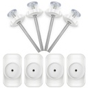 Dreyoo Baby Gate Extender Extension, 4 Pack Pet Gate Threaded Spindle Rods M8 (8MM) Accessory Screw Bolts, Replacement Hardware Parts for Pressure Mounted Baby Gate (Protector Style)