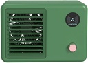 Portable Air Conditioner with 3 Speeds, 480ML Evaporative Air Cooler & 7 Colors Light, Room Camping Car Office (Color : Green)