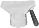 French Fry Scoop, Stainless Steel Popcorn Scoop French Fry Bagger with Right Handle Quick Fill Tool for Chips Snacks Ice