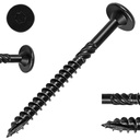 2-7/8 Inch Heavy-Duty Outdoor Wood Screws Assortment Fastener Kit, 50Pcs Star Drive Deck Screws, Rust Resistant Timber Screws for Timber/Log/Landscaping Wood (#14 x 2-7/8" Black)
