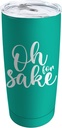 Travel Coffee Tumbler 20 oz oh for sake Tumbler with Lid and Straw Insulated Tumbler Stainless Steel Tumbler