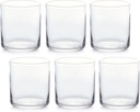 Aderia B-6232 Glass, Cup, Tumbler, Burikko Glass, 6.3 fl oz (160 ml), Set of 6, Mini Glass/Sweets Container, Made in Japan