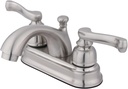 Kingston Brass KB5608FL Royale Classic Center Set Lavatory Faucet, 4", Brushed Nickel