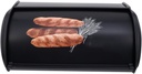PRETYZOOM Space-saving Bread Box Lid Multipurpose Storage Case for Kitchen Home Shop Bakery Metal Material