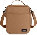 PackIt Freezable Crossbody Lunch Box, Almond, Built with ECOFREEZE Technology, Fully Freezable, Collapsible, Reusable, With Top Handle, Front Slip Pocket. Effortlessly Carry, Fresh Every Time.
