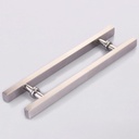 Handle Hardware Set,Modern Sliding Barn Door Handle,Modern Heavy Duty Stainless Steel Bathroom Shower Door Handles,Double Sided Glass Door Handle /36cm