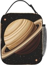 Planet Lunch Box for Kids Aldults, Cosmic Space Galaxy Reusable Thermal Insulation Cooler Tote Bags, Star Background Pattern Insulated Bag for Student, School Picnic Camping Travel, Gifts