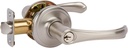 Delaney Hardware Kerry Entry Door Lock, Fits Door 1-3/8 to 1-3/4 in. Thick, Satin Nickel Finish – Reversible Left/Right-Handed Front Door & Garage Door Lever – Easy to Install Door Lock