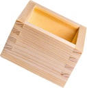 Healifty 1pc Natural Sake Cup Box Japanese Masu Square Cups Sake Utensils for Friends