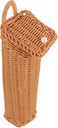 Veemoon Woven Rattan Hanging Basket Wall Hanging Cutlery Baskets Kitchen Storage Holder for Utensils and Sundries
