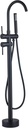 Freestanding Tub Faucet Tub Filler - Floor Mount Bathtub Faucet with Handheld Shower - Matte Black Shower Faucet Free Standing Bathroom Faucets SHUNLI