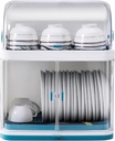 2-Tier Dish Drying Rack, Large Kitchen Counter Rack with Cover Lid, Multifunctional Dish Drainer for Bowl, Knifes, Cup