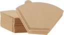 uxcell 100 Count 4 Cone Coffee Filters, Size 101 Disposable Paper Percolator Coffee Filters Natural Unbleached Wood Fiber,Suitable for Pour Over Coffee Filter Drip Coffee Maker Brown