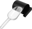 Flour and Ice Scoop Set Plastic Kitchen Shovel for Ice Cubes Grain Flour and More Ergonomic Handle for Comfortable Use for Home and Food Service