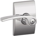 Schlage F40MER625CEN Century Collection Merano Privacy Lever, Bright Chrome