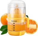 2025 New Manual Hand Crank Juicer - Effortless Citrus Press for Lemon, Orange, Lime | Upgraded Non-Slip Suction Base, 400ml Portable Juice Extractor, Easy Clean in 10s (Yellow variant)