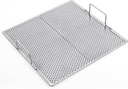 1 Pcs Stainless Steel Fryer Screen with Handles, Silver Fryer Oil Screen 13 1/2 x 13 1/2 Inch
