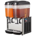 Commercial Beverage Dispenser - 2 * 9.6 gal Stainless Steel Drink Dispenser, Food Grade Commercial Juice Dispenser with Thermostat Control for Cold Drinks, Cafeterias, Hotel Parties
