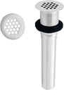 Westbrass D411-12-50 Grid Strainer Lavatory Drain w/o Overflow Holes - Exposed, Powder Coat White