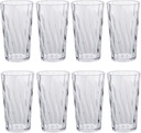 unbreakable Plastic Drinking Glasses，set of 8, shatterproof drinking cups, plastic glass cups, 10 ozplastic Tumbler Cups, Dishwasher Safe (transparent)