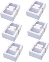 OUNONA 1set Windowed Cake Packing Boxes Cupcake Wrapping Boxes with Cards and Rope for Birthday Party Christmas and Special Occasions