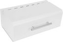 Large Capacity Milk White Bread Box, Ideal Food Organizer for Kitchen Storage