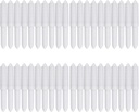 EXCEART 40 pcs White Toilet Paper Holder Roller - 10 Pack Spring Loaded Plastic Replacement Rod for Bathroom and Restroom Use