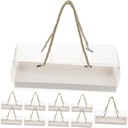 OUNONA 10Pcs Clear Cake Packing Box Handheld Dessert Carrier Individual Cupcake Boxes for Parties Lightweight and Easy to Clean for Outdoor Banquets and Birthdays