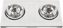 Aero Pure A515A W Quiet Bathroom Fan with Heat and Light, White