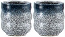 2PCS Japanese Ceramic Teacups Traditional Teacups Sake Cups for Restaurant Sushi Bar Izakaya Tea Room