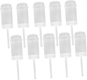 GLEAVI 10Pcs Transparent Cupcake Push Containers for Cake Decoration at Weddings Parties DIY Events Easy to Clean Use for Gelatin Desserts