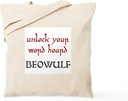 CafePress Beowulf Unlock Your Word Hoard Tote Bag Natural Canvas Tote Bag, Reusable Shopping Bag