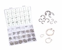 327Pcs E-Clips Circlip Retaining Rings Assortment Set(1.2mm-10mm) and C-Clips External Retaining Rings Snap Rings Assortment Kit Circlip 304 Stainless Steel(M3-M14)，24 Sizes