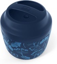 monbento - Insulated Lunch Box MB Element Ginkgo - Leakproof and Insulated Container Keeps Food Hot/Cold for Up to 10 Hours - Work Lunch Packing - BPA Free - Food Grade Safe - Japanese Pattern - Blue
