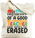Teacher Tote Bags for Women, Kitchen Reusable Grocery Bags, Teacher Appreciation Gifts for Birthday Christmas
