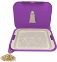 Santa Cruz Shredder Tray Kit With Spout For Easy Filling Smooth Rounded Edges - Small (Purple)