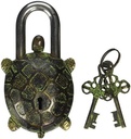 IBLAY - Padlock with Keys - Working Functional (Tortoise Lock Key) Brass Lock
