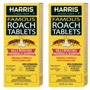 Harris Roach Tablets, Boric Acid Roach Killer with Lure, Alternative to Bait Traps (6oz, 2-Pack)