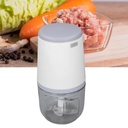 300ML Mini Food Processor, Cordless Electric Food Chopper for Vegetables Fruits Meat, Baby Food Preparer Includes Blade, Container and Charging Cable (Blanco)