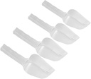 4pcs Multipurpose Ice Scoop Set Plastic Ice Shovel for Food Flour and Grains Small Medium Large Easy to Clean and Use Kitchen