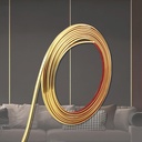 Shiny Gold Flexible Peel and Stick Wall & Floor Strip, Molding Trim for Tile, Mirror, Cabinet (32.8 ft x 0.8 inch)