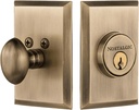 Nostalgic Warehouse New York Plate Single Cylinder Deadbolt Lock