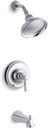 Kohler TS10582-4-CP Rite-Temp Bath and Shower Valve Trim with Metal Lever Handle